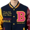 Chicago Bulls Color Pack Jacket - Embroidered Chest Features - Image 3