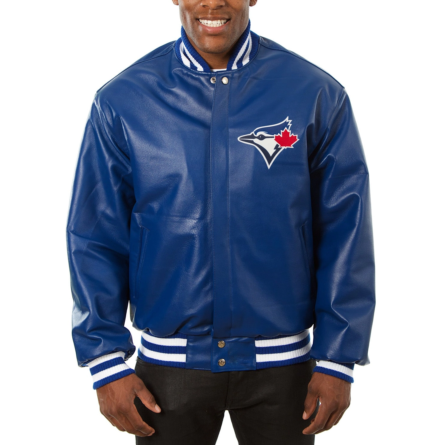 Toronto-Blue-Jays-Baseball-Team-Players-Royal-Leather-Varsity-Jacket-LEATHER MOTO 1