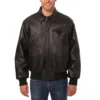 Toronto-Blue-Jays-Full-Leather-Black-Varsity-Jacket-LEATHER MOTO 1