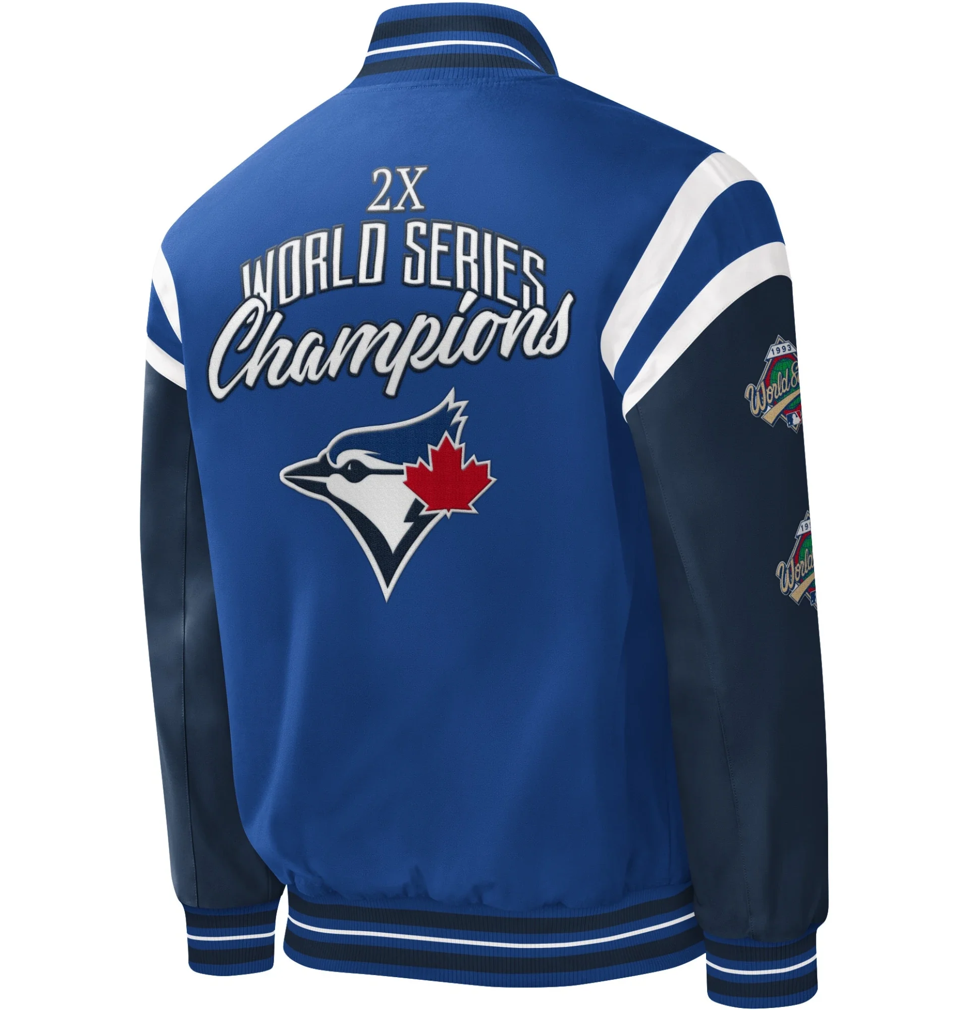 Toronto-Blue-Jays-G-III-Sports-by-Carl-Banks-Full-Snap-Varsity-Jacket-LEATHER MOTO 2