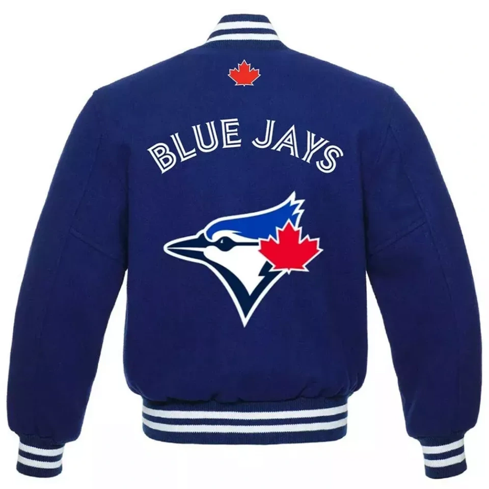 Toronto-Blue-Jays-Letterman-Wool-Varsity-Blue-Jacket-LEATHER MOTO 2