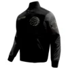 Toronto Raptors Pro Standard Black & Gold Full-Zip Varsity Jacket (2)