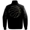 Toronto Raptors Pro Standard Black & Gold Full-Zip Varsity Jacket (4)