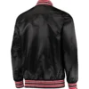 Toronto Raptors Starter Black The Diamond Classic Full-Snap Black Satin Varsity Jacket (2)