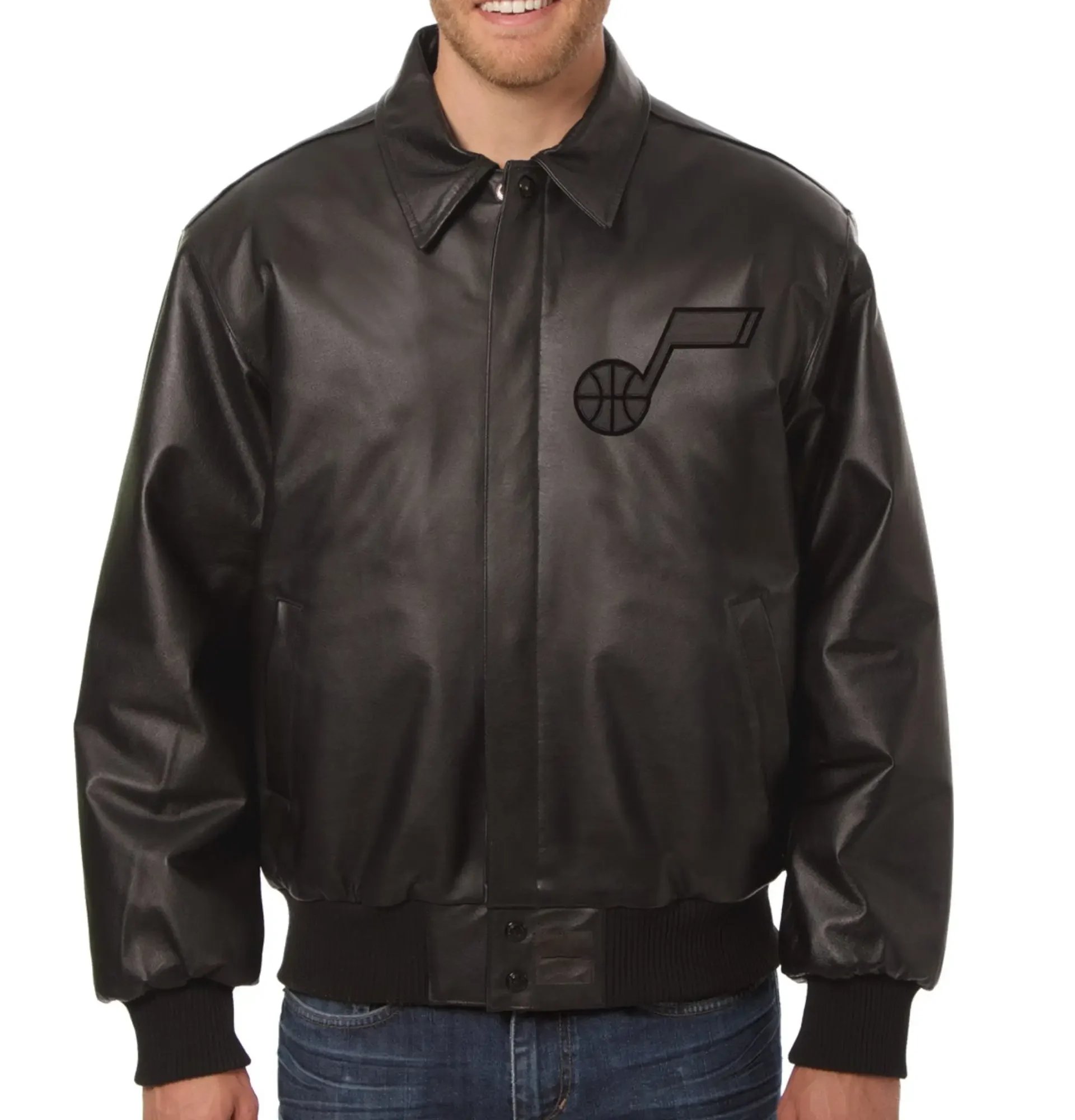 Utah-Jazz-Bomber-Varsity-Leather-Jacket-LeatherMoto