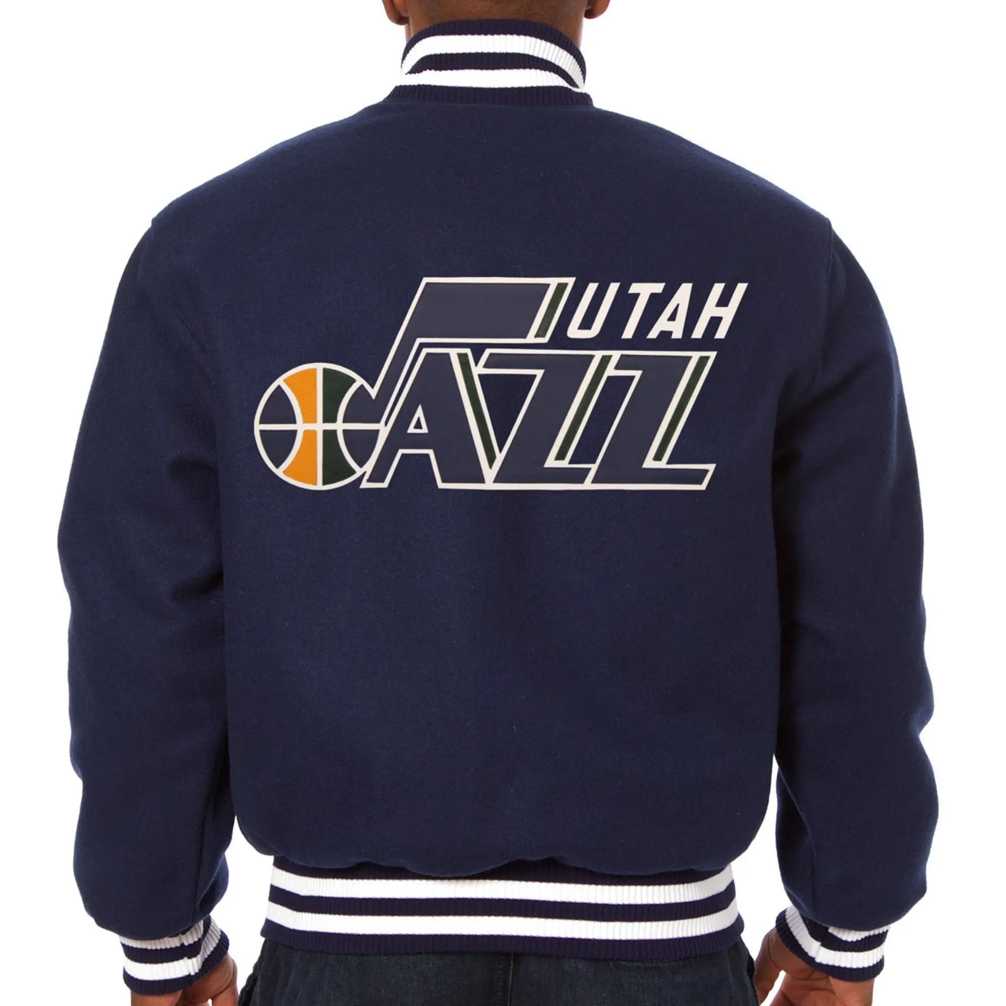 Utah-Jazz-Navy-Wool-Varsity-Jacket-Button-Zipper-Closure-LeatherMoto