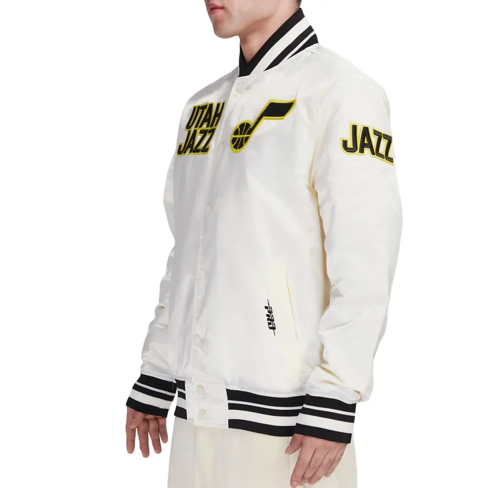 Utah-Jazz-Retro-Classic-Full-Snap-Satin-Varsity-Jacket-Cream-2
