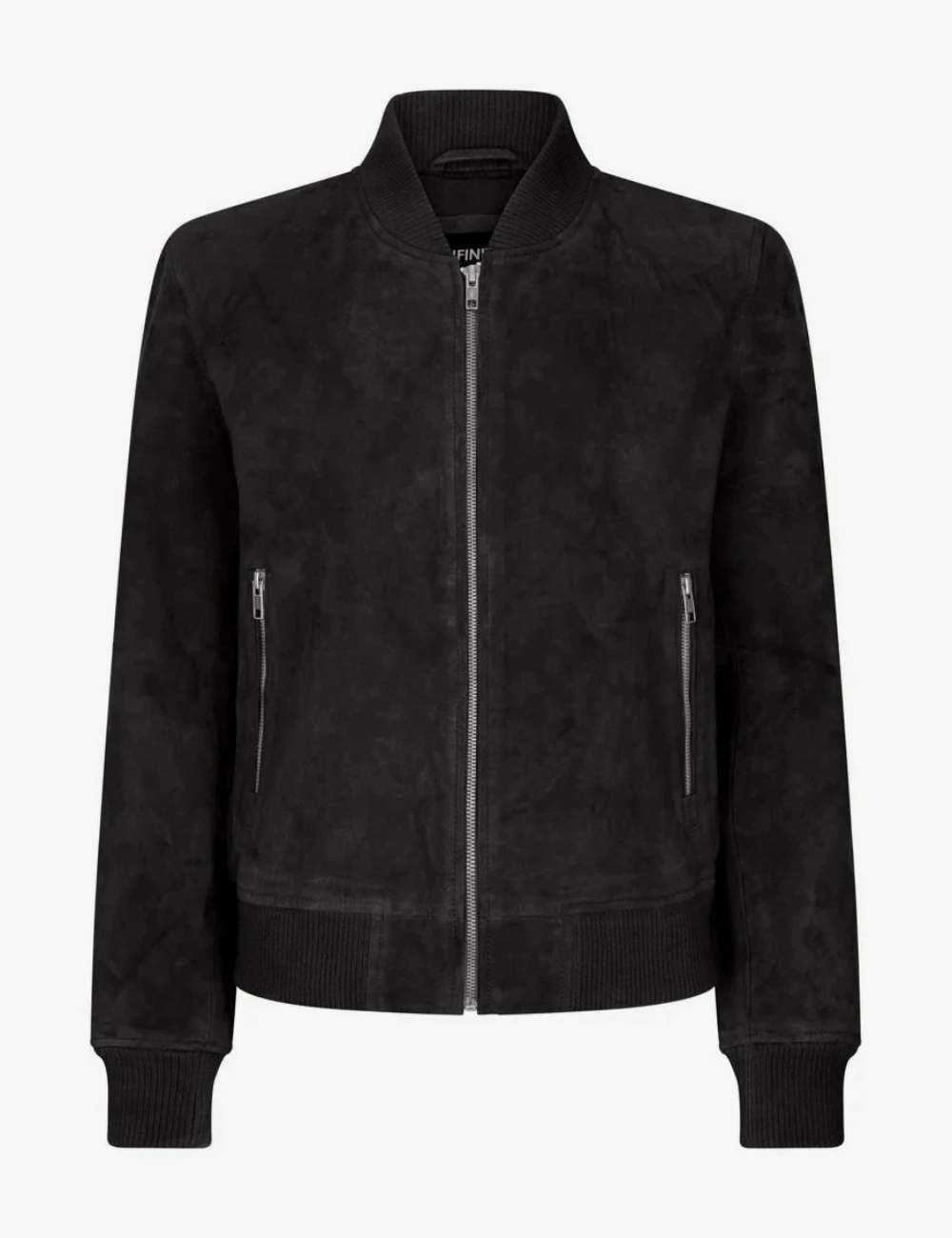 Vintage Charm Women's Suede Bomber Jacket (1)