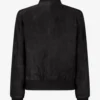 Vintage Charm Women's Suede Bomber Jacket (2)