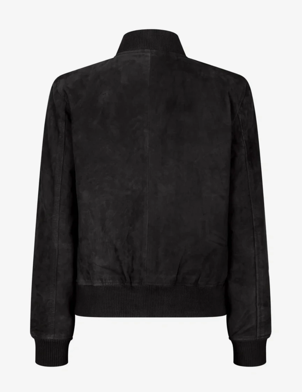 Vintage Charm Women's Suede Bomber Jacket (2)