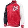 Washington-Nationals-Starter-Reliever-Full-Snap-Satin-Varsity-Jacket-LEATHER MOTO 1