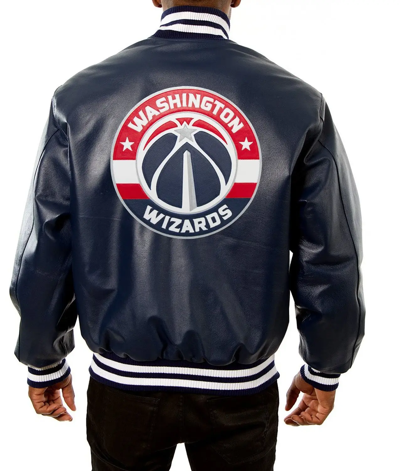 Washington-Wizards-Navy-Blue-Leather-Varsity-Jacket-LeatherMoto
