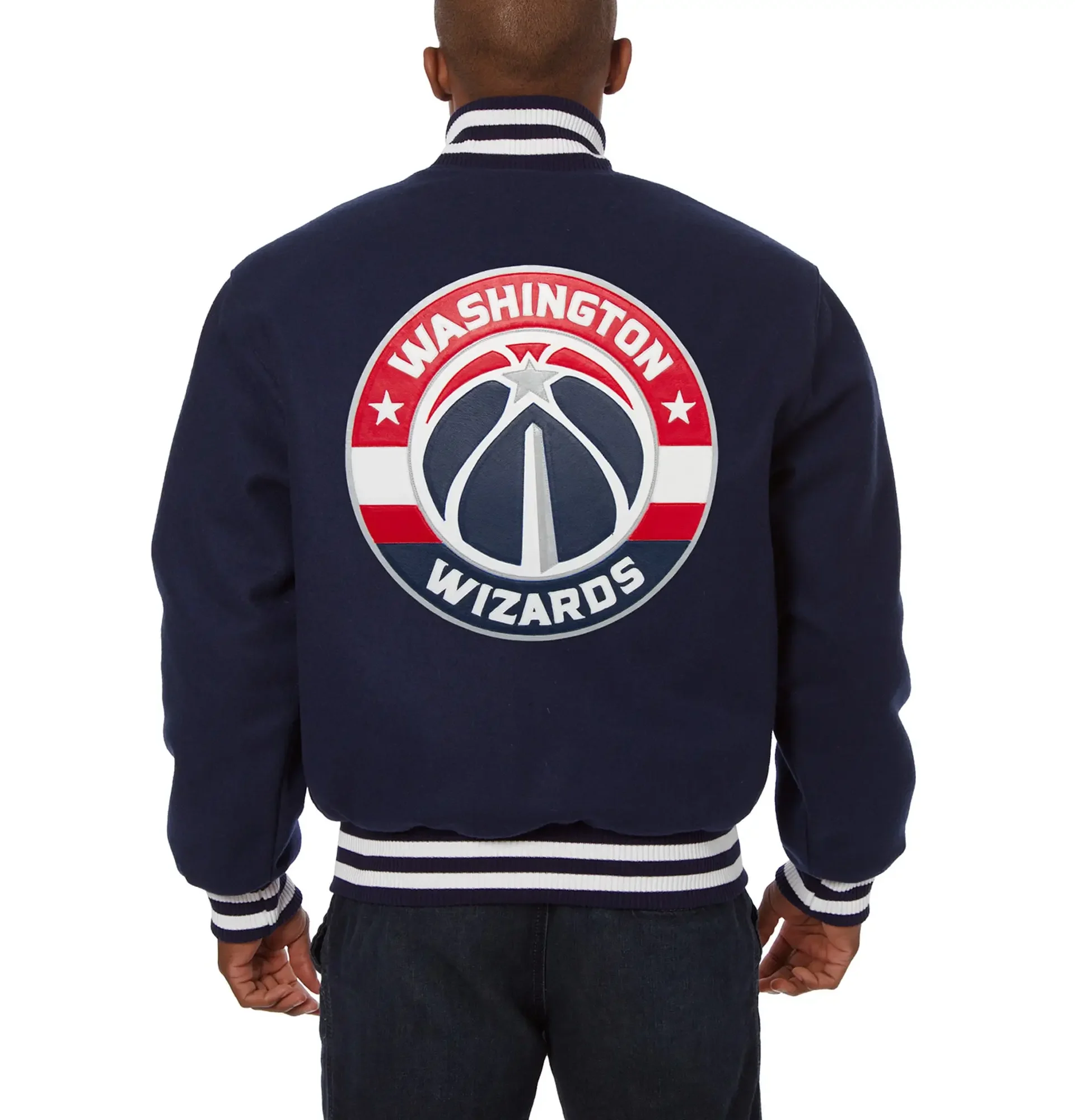 Alternative view of Washington Wizards Wool Full Navy Varsity Jacket