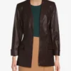 Women Leather Blazer (1)