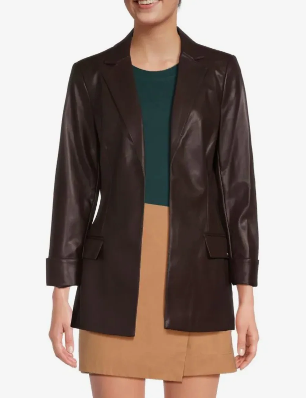 Women Leather Blazer (1)