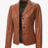 Women Leather Blazer (3)