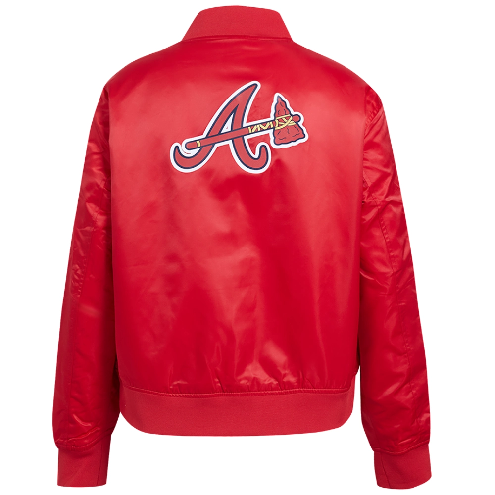 Womens-Atlanta-Braves-Baseball-Team-Players-Satin-Varsity-Red-Jacket-leather moto 2
