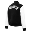 Women´s-Brooklyn-Nets-Classic-BlackWhite-Wool-Leather-Varsity-Jacket-LeatherMoto