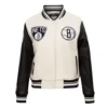 Women´s-Brooklyn-Nets-Retro-Classic-Rib-Wool-Leather-Varsity-Jacket-LeatherMoto