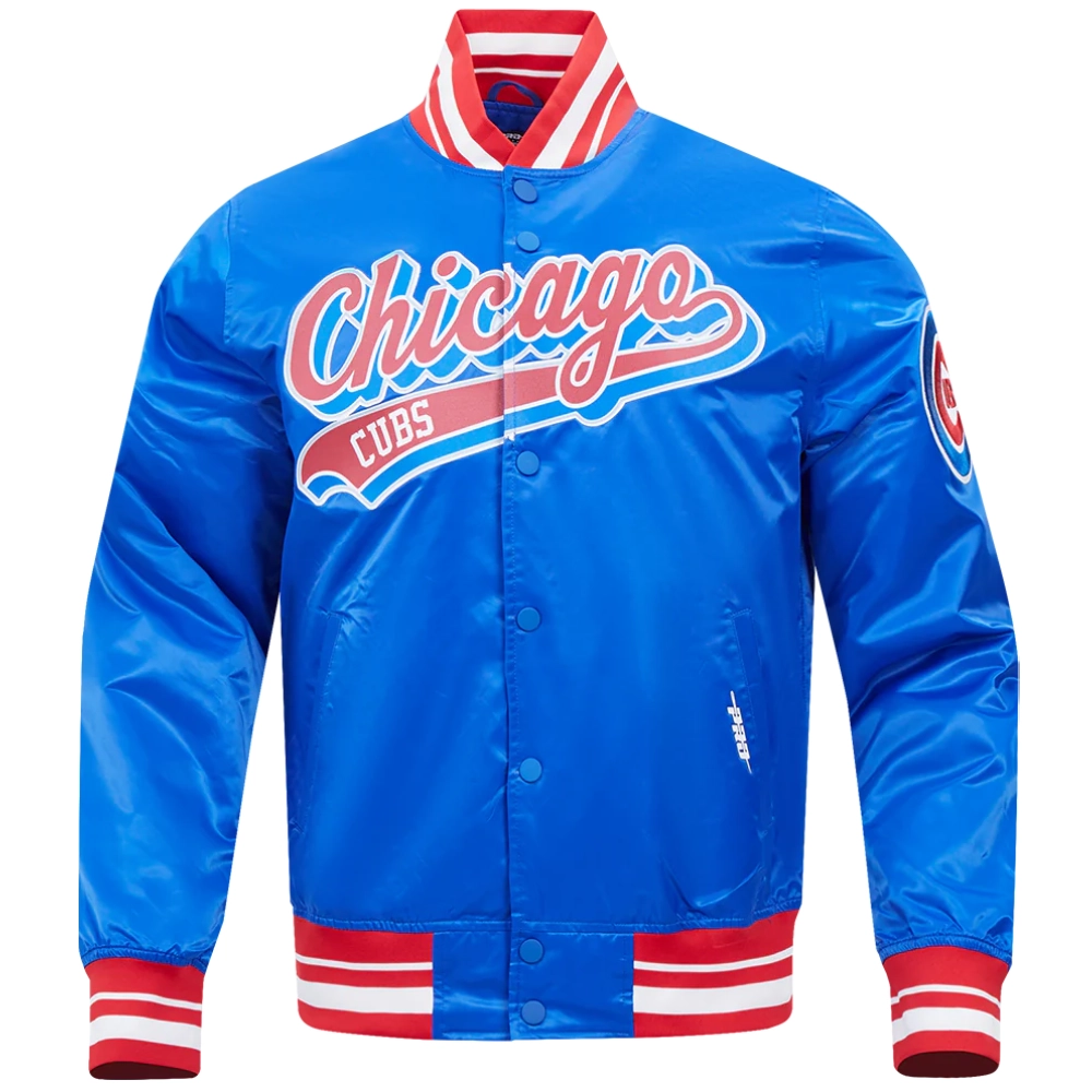 imageChicago-Cubs-Pro-Standard-Rib-Knitted-Satin-Varsity-Jacket leather moto 1