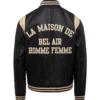01-Bel-air-Homme-Femme-Leather-Black-Varsity-Jacket leather moto (4)