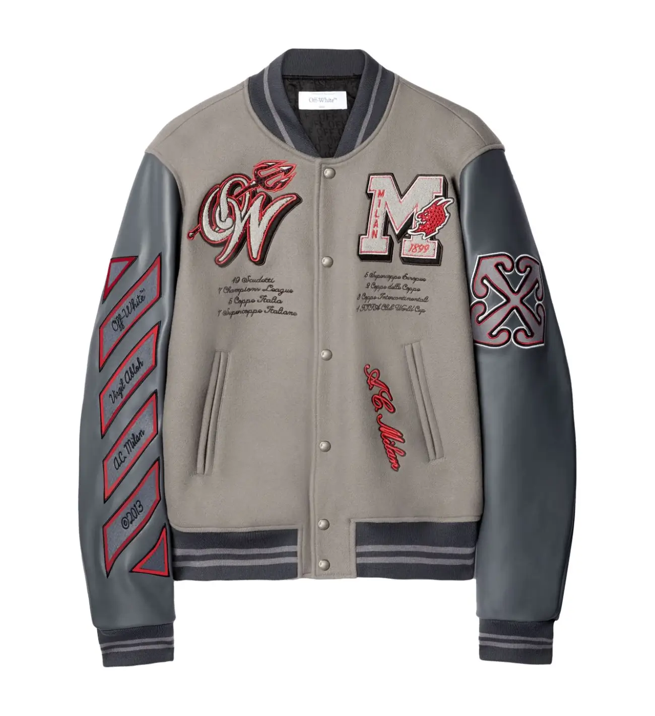 1-Off-White-Ac-Milan-Grey-Varsity-Jacket leather moto (10)