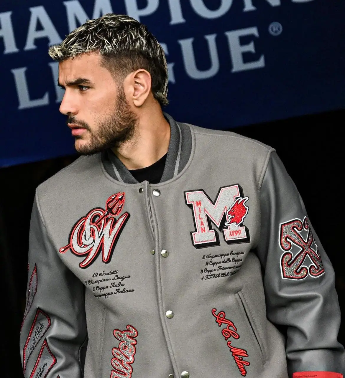 1-Off-White-Ac-Milan-Grey-Varsity-Jacket leather moto (2)