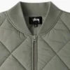 1-Stussy-Green-Windbreaker-Dice-Puffer-Jacket leather moto (2)