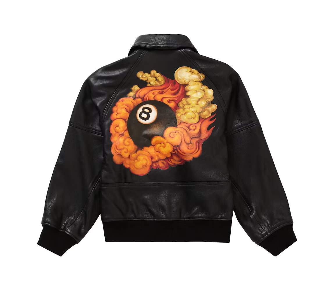 3-Supreme-AW19-Martin-Wong-Black-8-Ball-Leather-Team Jacket (1)