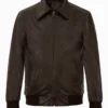 Aaron Brown Men’s Leather Bomber Jacket (1)