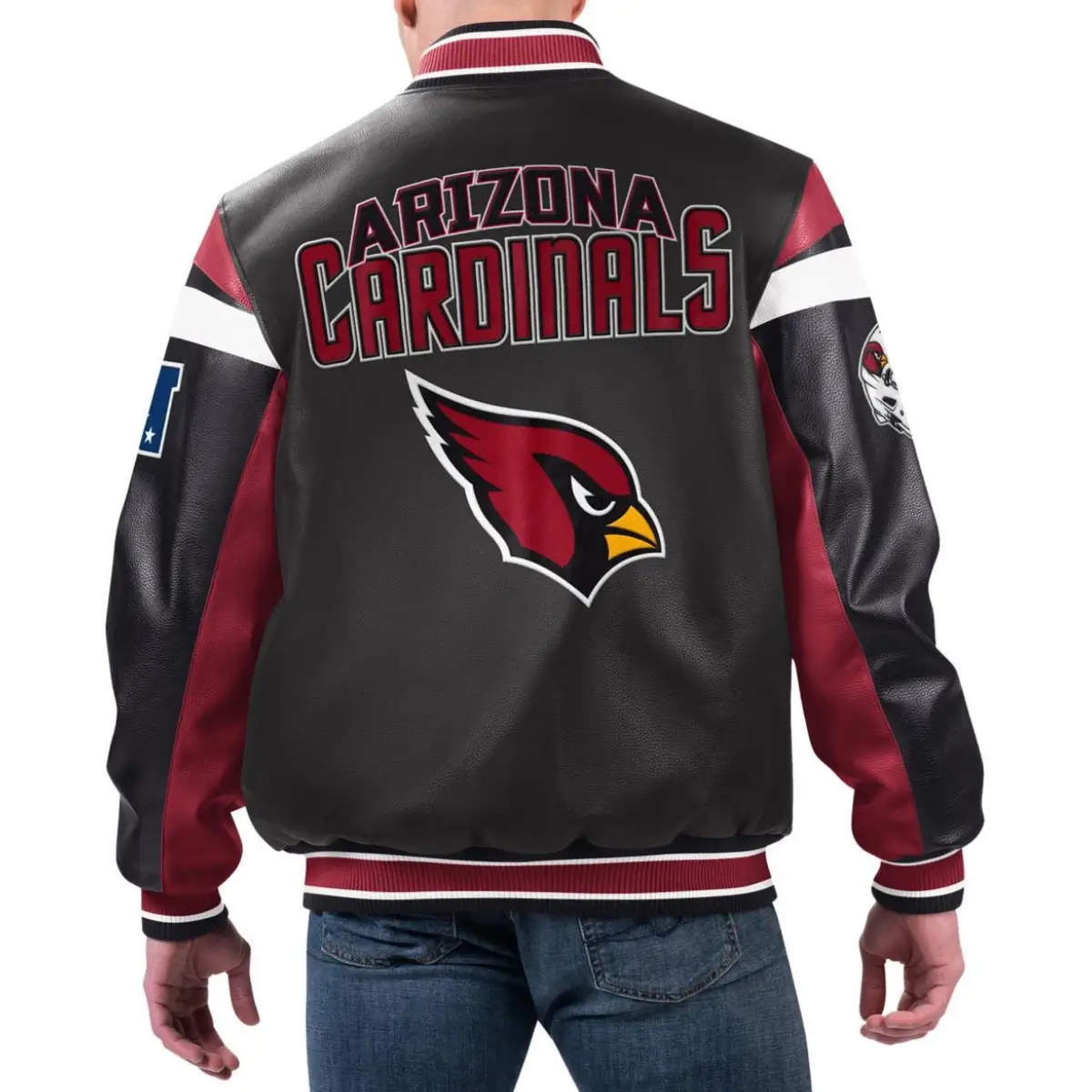 Arizona-Cardinals-G-lll-Cardinals-Faux-Leather-Varsity-Zipper-Jacket-LeatherMoto