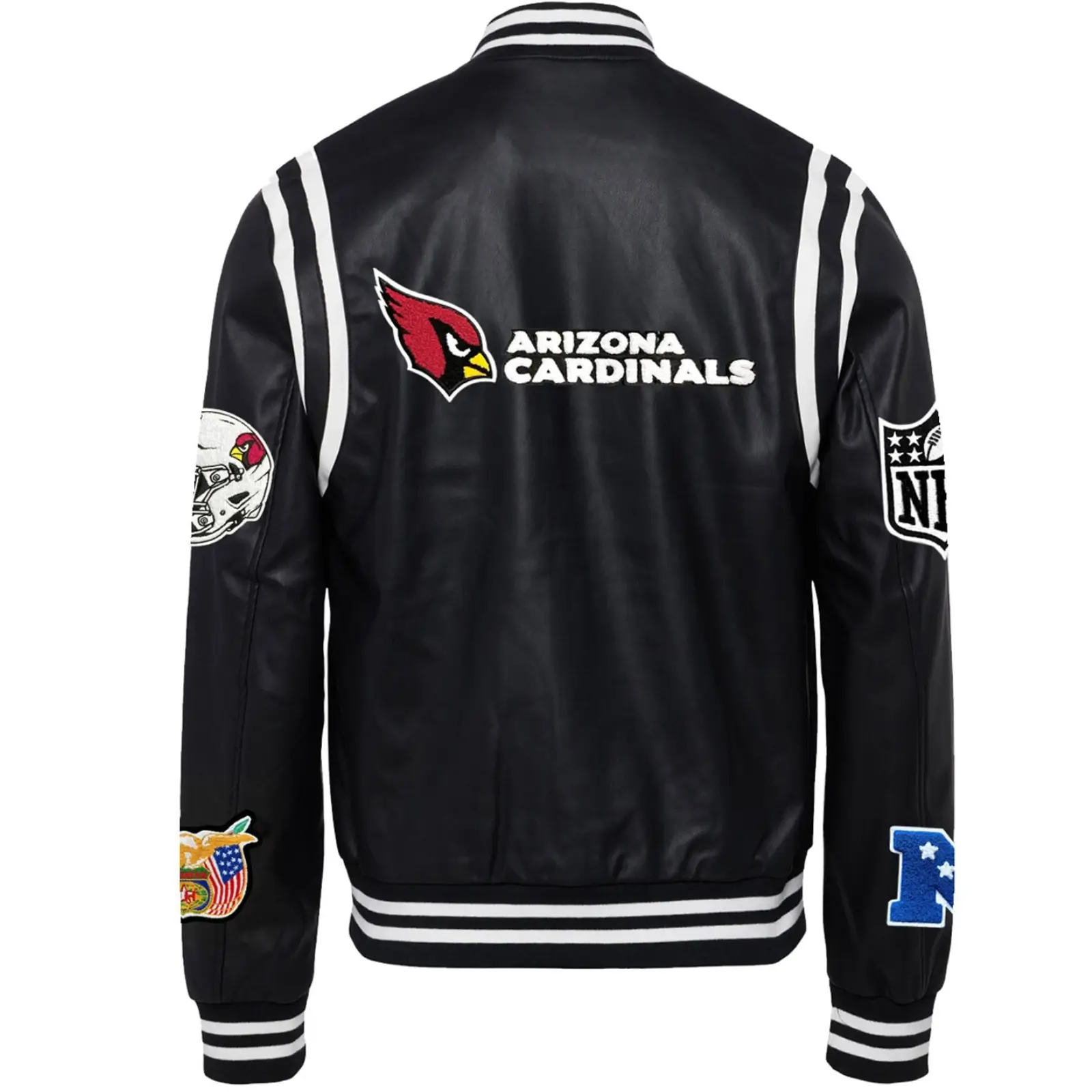 Arizona-Cardinals-Jeff-Hamilton-Classic-Rib-Knitted-Black-Leather-Varsity-Jacket-LeatherMoto