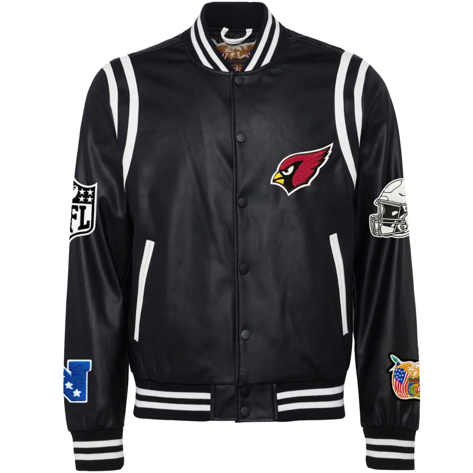 Arizona-Cardinals-Jeff-Hamilton-Classic-Rib-Knitted-Black-Leather-Varsity-Jacket-LeatherMoto