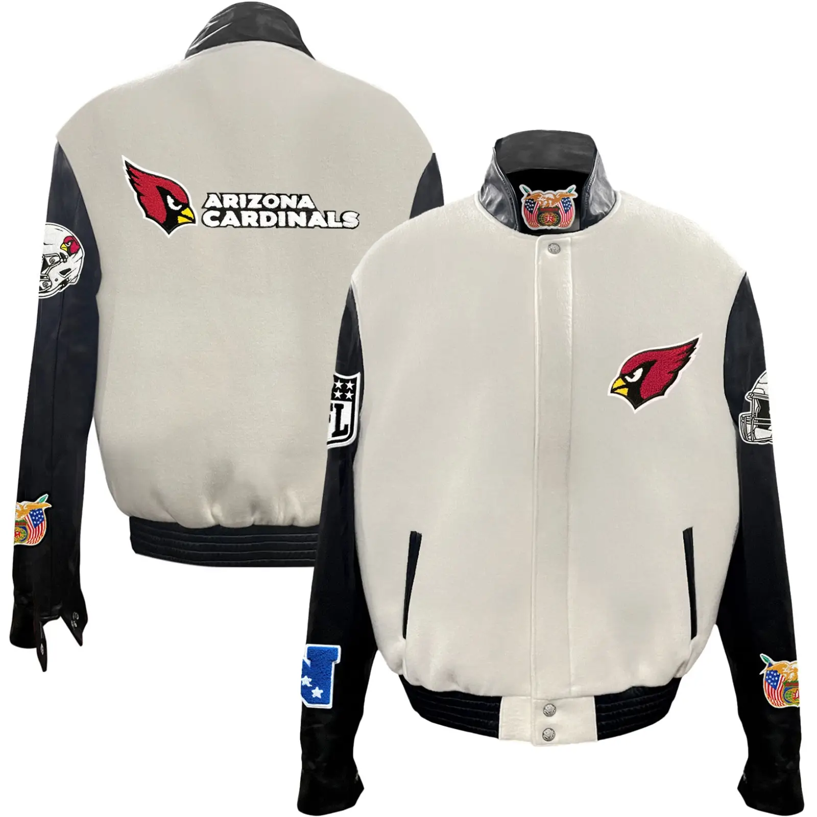 Arizona-Cardinals-Jeff-Hamilton-Wool-Leather-Varsity-Jacket-White-Black-LeatherMoto