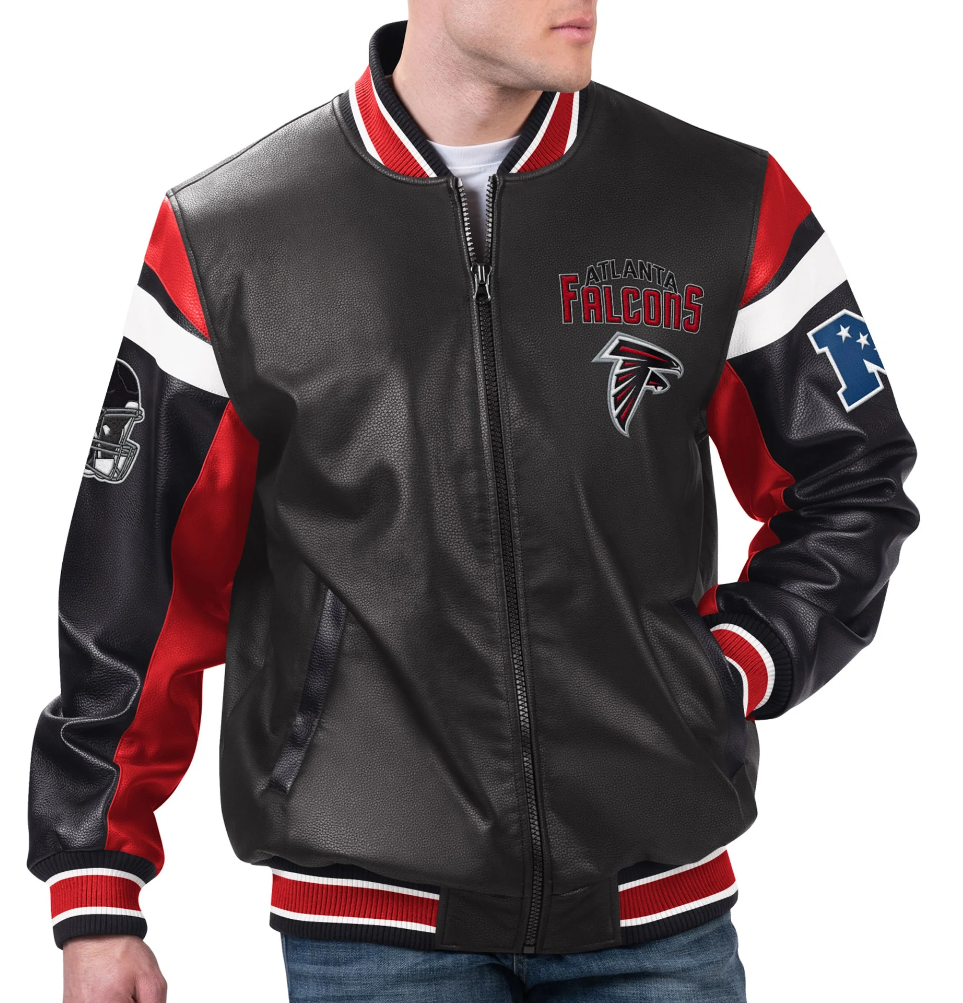 Atlanta-Falcons-Full-Zip-Leather-Varsity-Jacket-Black-LeatherMoto