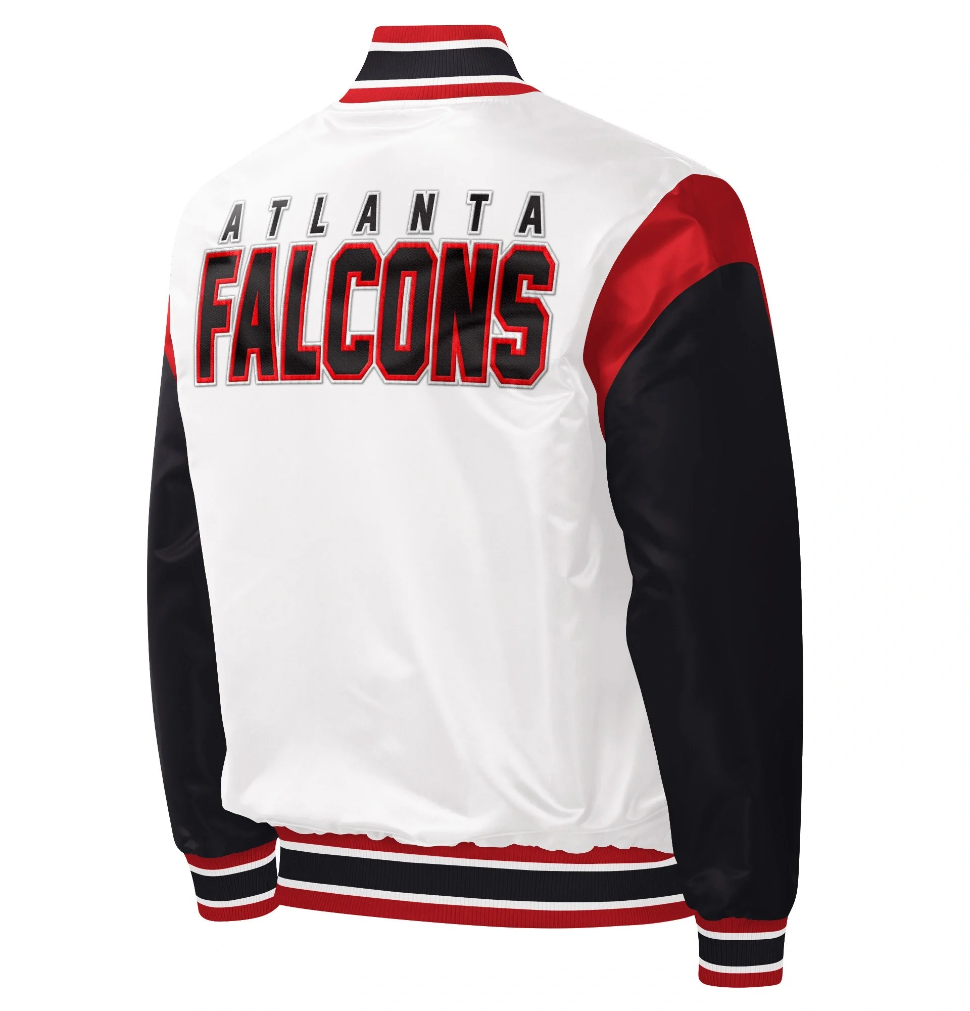 Atlanta-Falcons-Starter-Throwback-Warm-Up-Pitch-White-And-Black-Satin-Varsity-Jacket-LeatherMoto