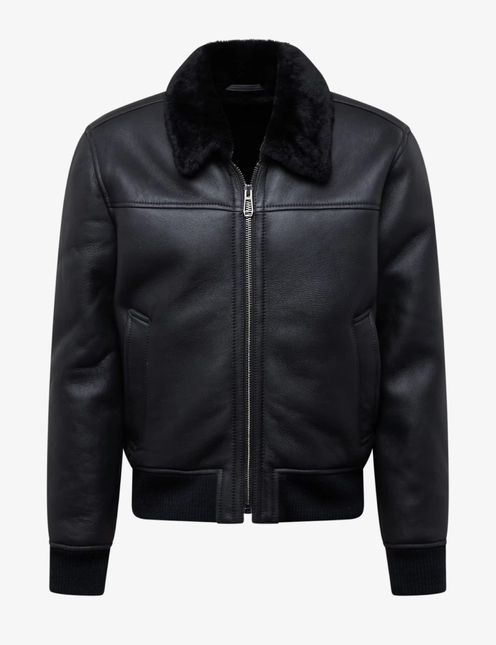 Aviator Edge Leather Bomber Jacket (1)