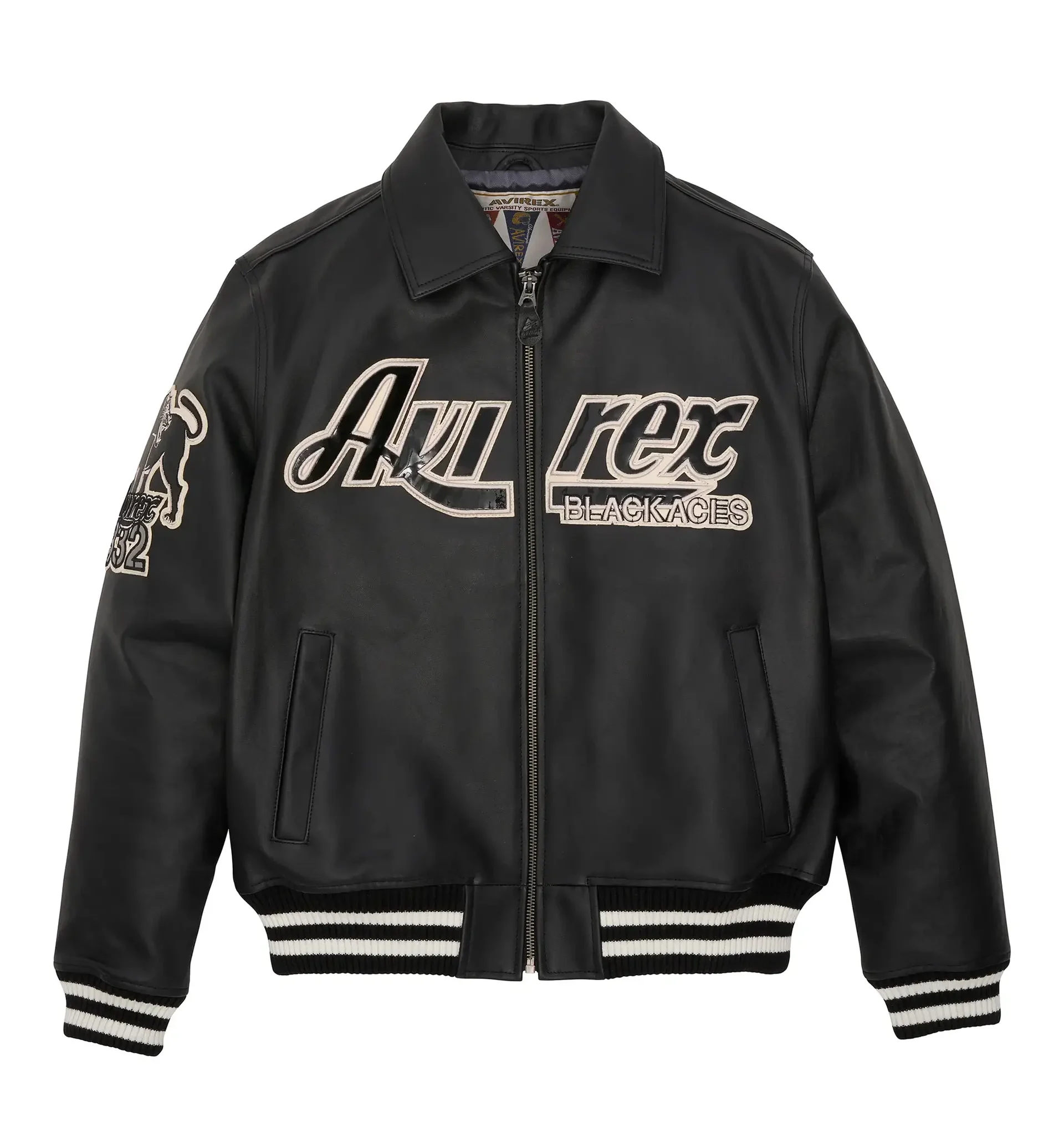Avirex-Black-Aces-A-2-LEATHER MOTO