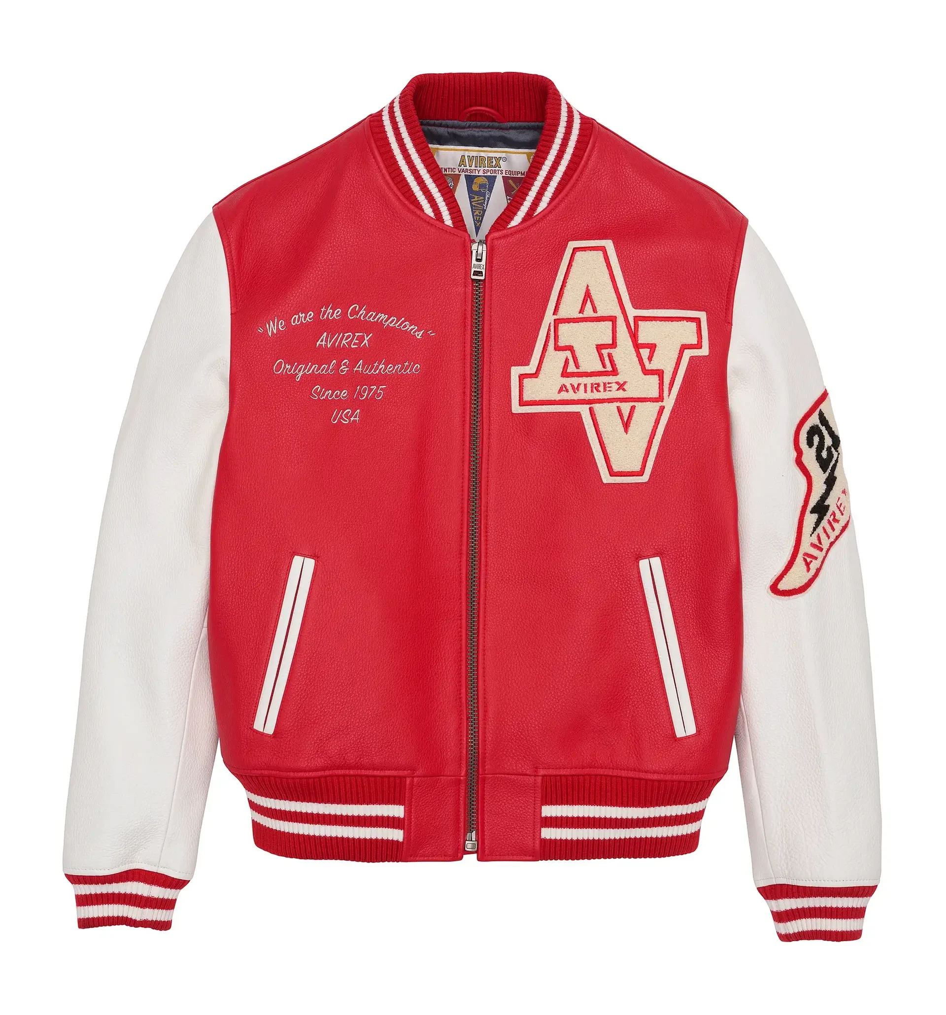 Avirex-Wildcat-Varsity-leather moto