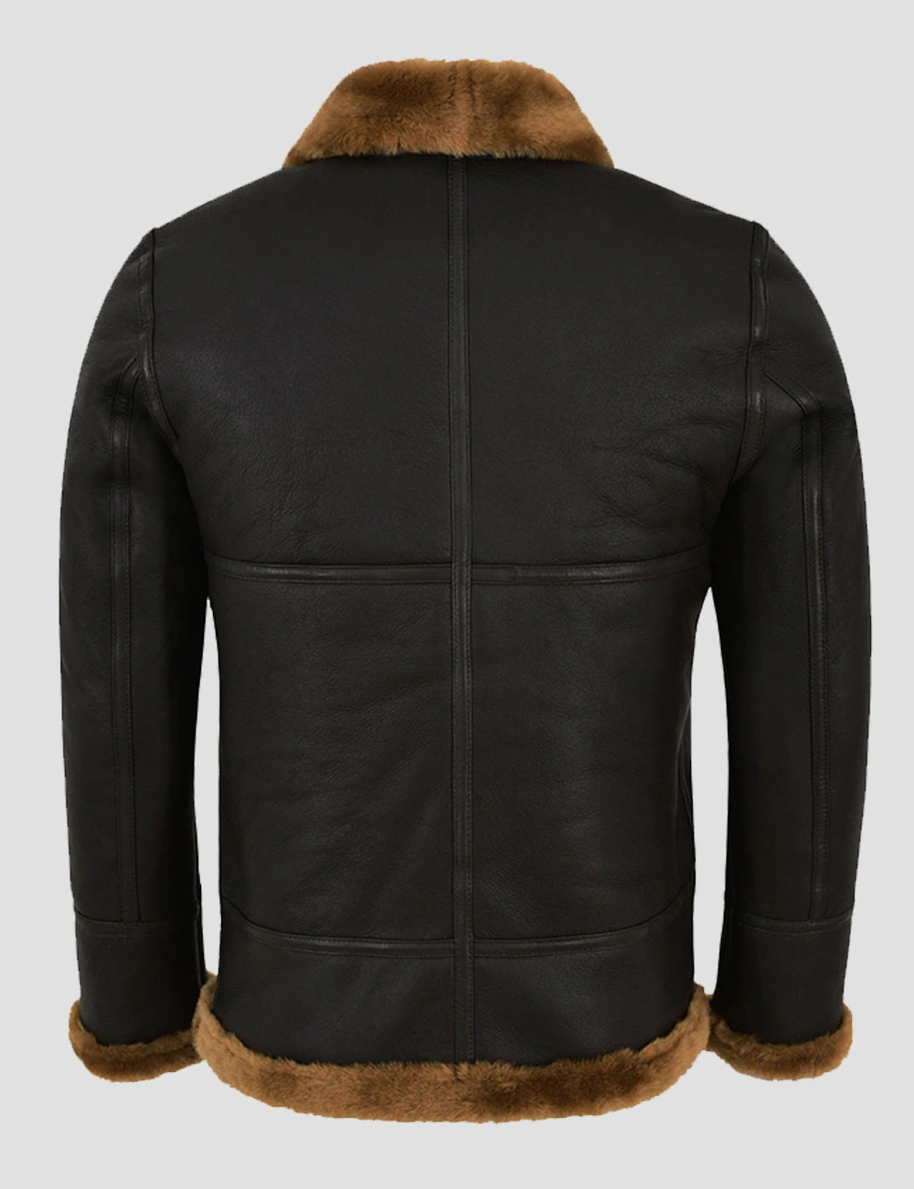 B3 Sheepskin Bomber Jacket in Luxurious Brown A Heritage Classic (2)
