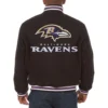 Baltimore-Ravens-Handmade-Wool-Jacket-Black-LeatherMoto