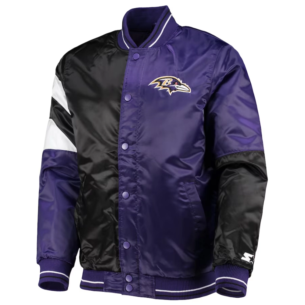 Baltimore-Ravens-Leader-Satin-Varsity-Jacket-Black_Purple-LeatherMoto