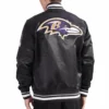 Baltimore-Ravens-Mashup-Full-Snap-Satin-Varsity-Jacket-Black-LeatherMoto