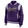Baltimore-Ravens-Womens-Full-Zip-Bomber-Varsity-Jacket-Purple-LeatherMoto