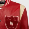 Bel-Air-Homme-Femme-Leather-Red-Varsity-Jacket- leathe moto (3)