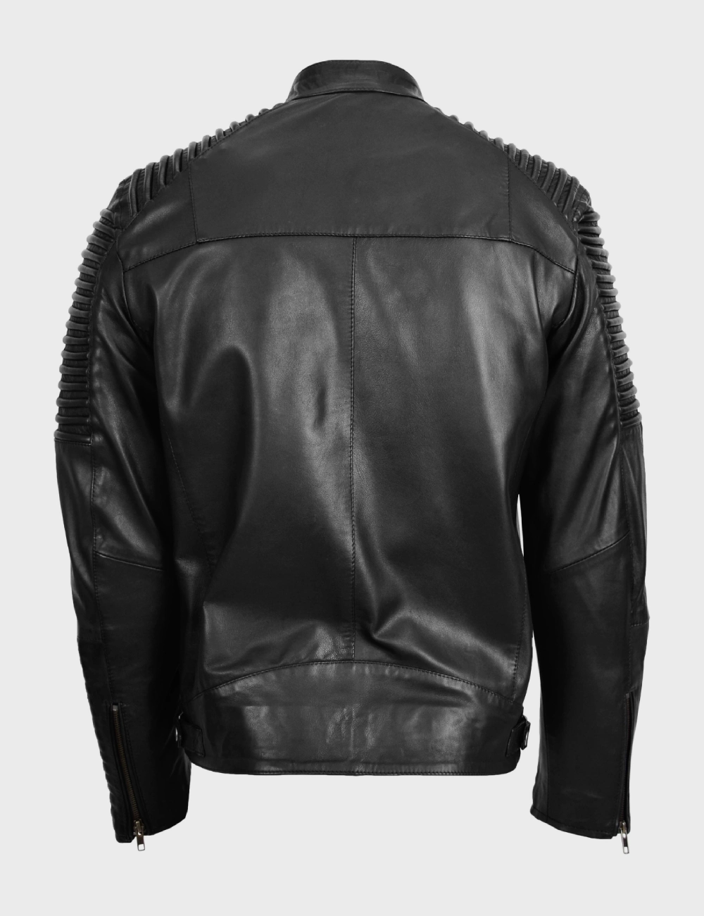Biker Leather Jacket Men (40)