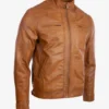 Biker Leather Jacket Men (42)
