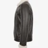 Blen Cross-Zip Shearling Aviator Jacket - Black Champagne Sheepskin (3)