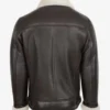 Blen Cross-Zip Shearling Aviator Jacket - Black Champagne Sheepskin (5)