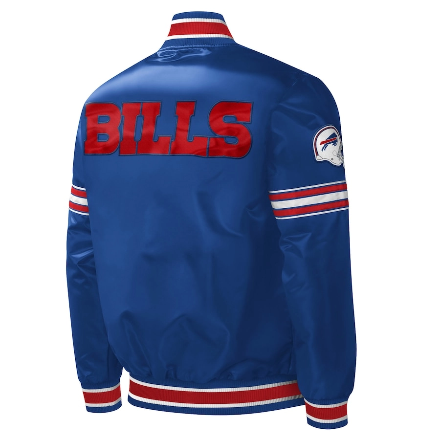 Buffalo-Bills-Midfield-Full-Snap-Satin-Varsity-Jacket-Blue-TeamJacketShop
